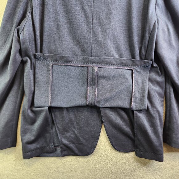 Michael Kors Blazer Mens 46R Blue Double Vent 2 Button Notched Summer Thin - Picture 8 of 16